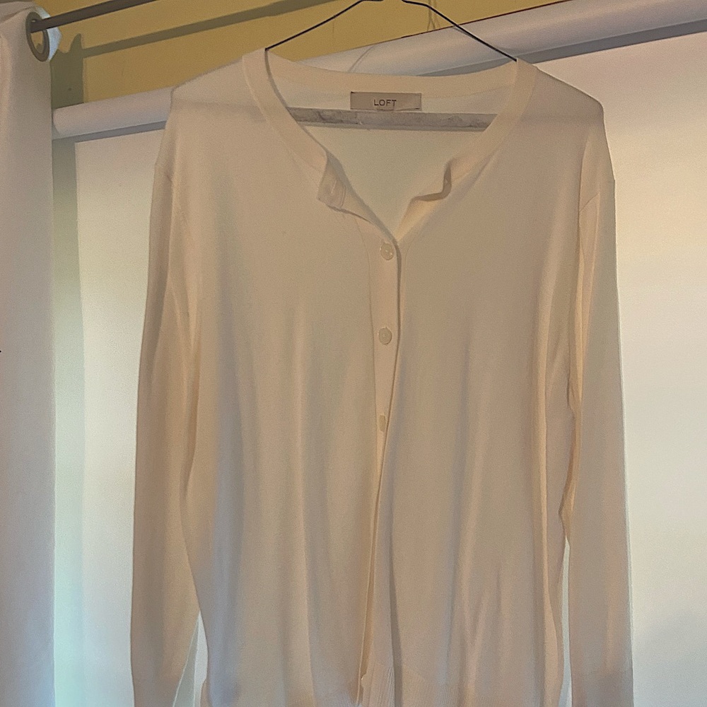 The Loft button down sweater